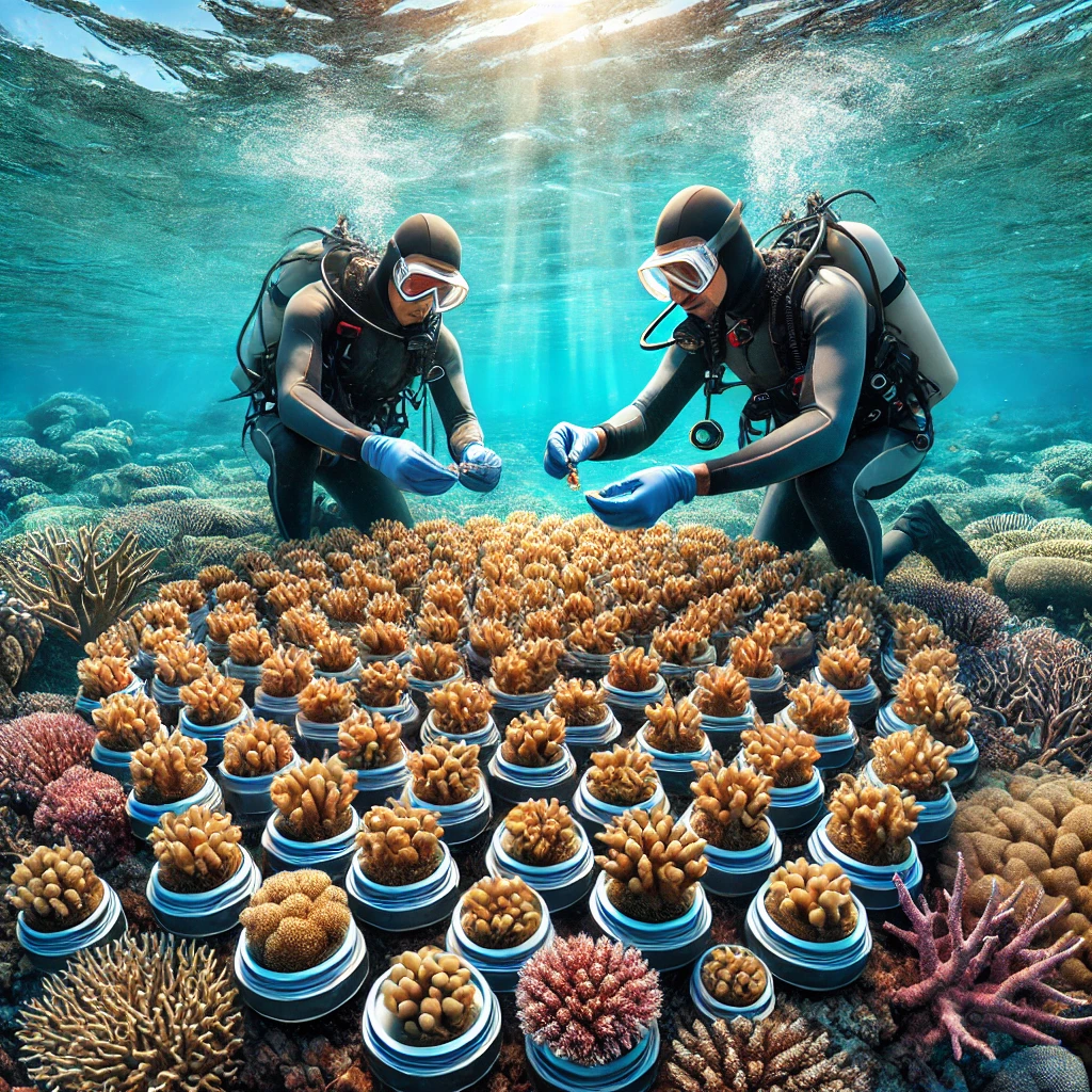 क्रायो-बॉर्न बेबी कोरल (Cryo-born Baby Corals)